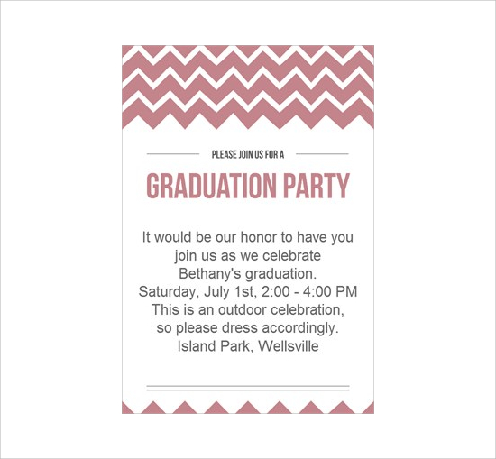 graduation party invitation template2