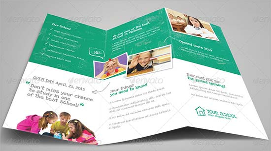 school newsletter template psd