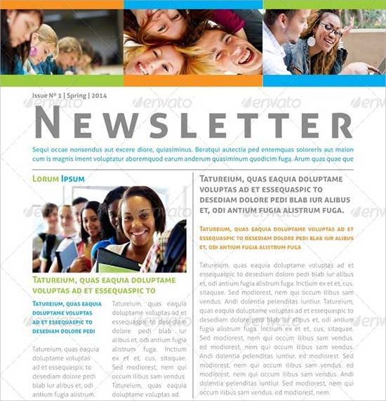 educational newsletter template