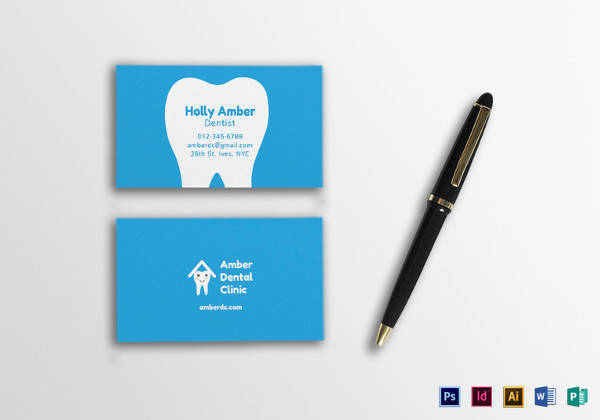 dental business card template