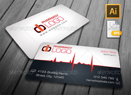 21+ Awesome Business Card Template for Doctors  Sample 