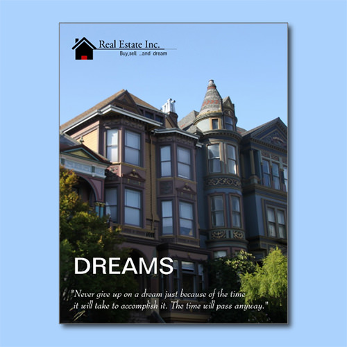 dreams real estate postcard