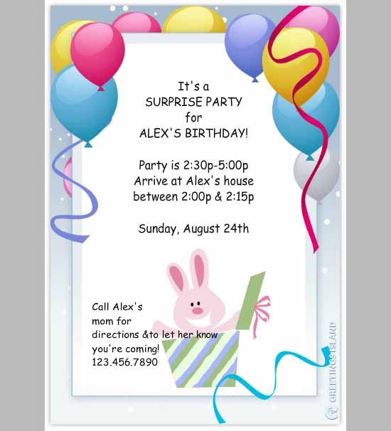 printable birthday invitation template