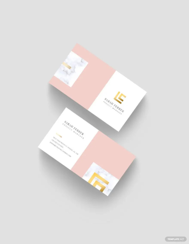 project manager business card template