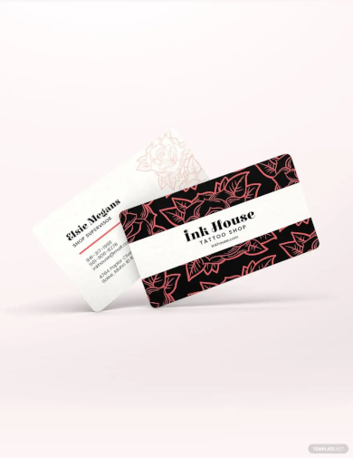 tattoo shop business card template