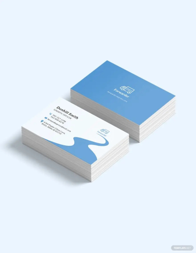 transport service business card template