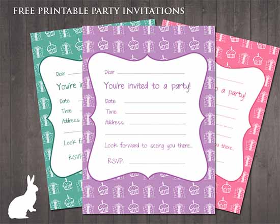 printable party invitation template