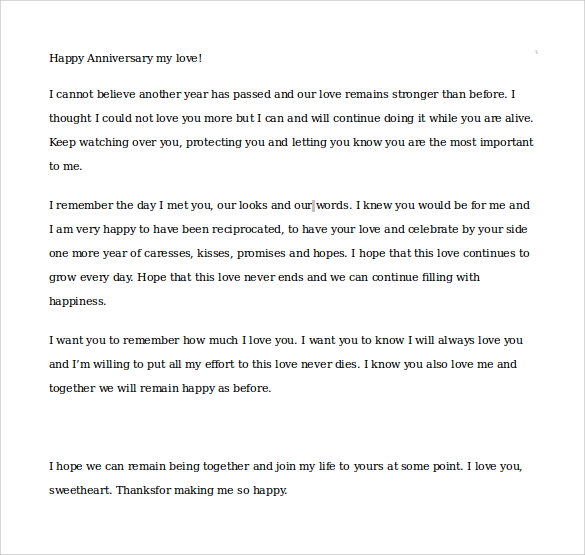 Sweetest Letter To Boyfriend from images.sampletemplates.com