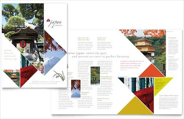 japan travel brochure template1