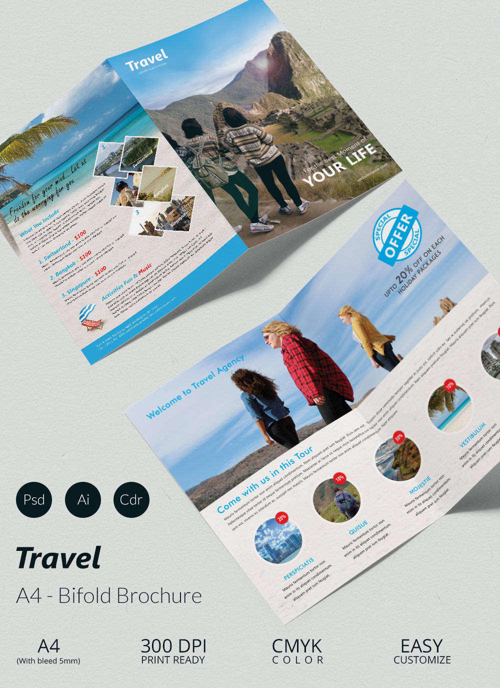 Travel Brochure Templates 21 Download In Psd Vector Eps Illustrator