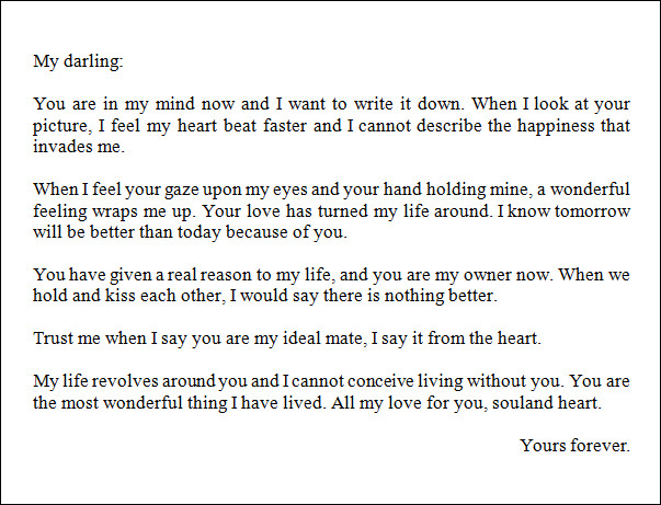 Sweetest Letter To Your Boyfriend from images.sampletemplates.com