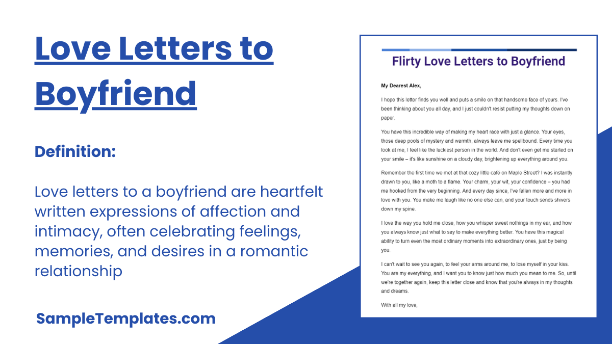 Love Letters to Boyfriend