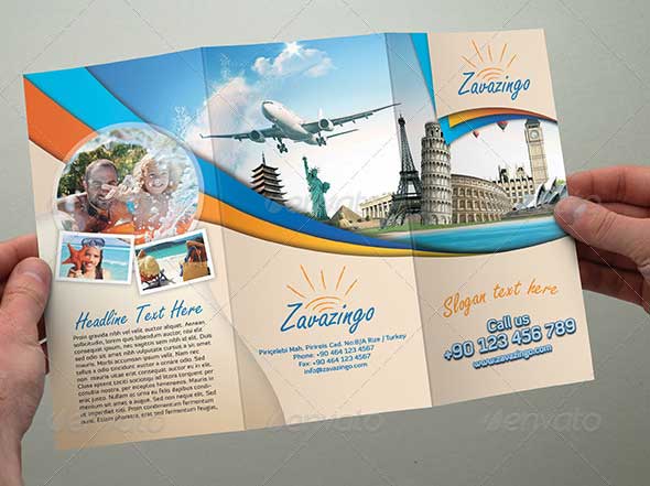 travel brochure design templates free download