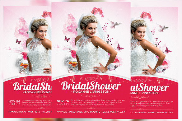 illustrated bridal shower invitation