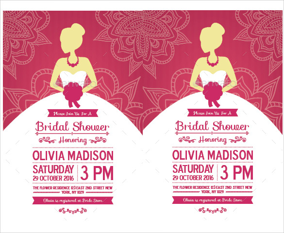 FREE 35 Best Bridal Shower Invitation Templates In AI MS Word 