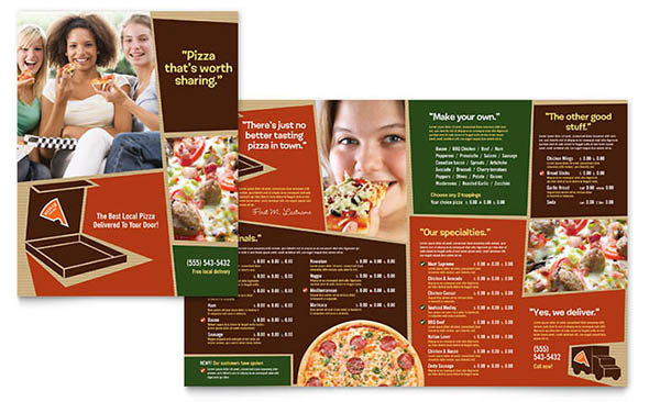 pizza pizzeria restaurant menu template