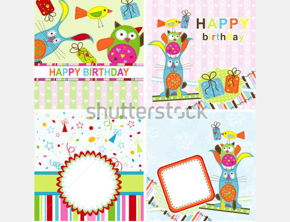 template birthday greeting card