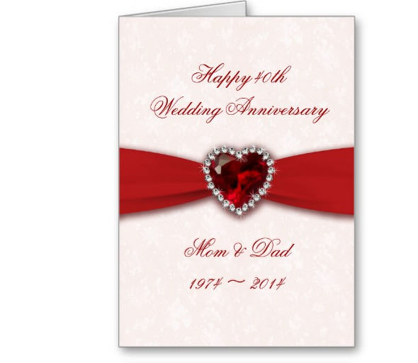 wedding anniversary design greeting card