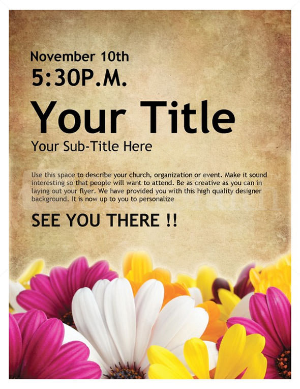 free microsoft word event flyer templates