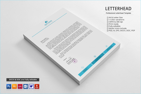 eps format business letter haed download