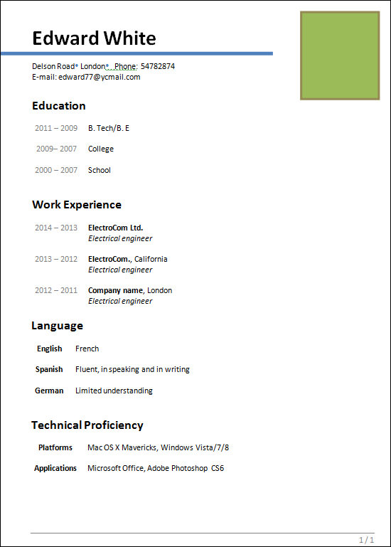 creative engineer resume