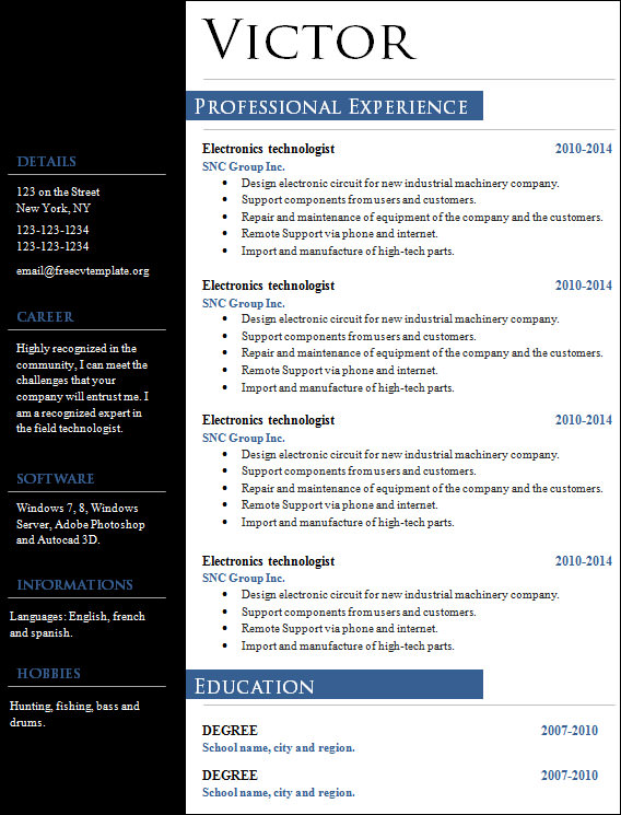 Creative Marketing Resume