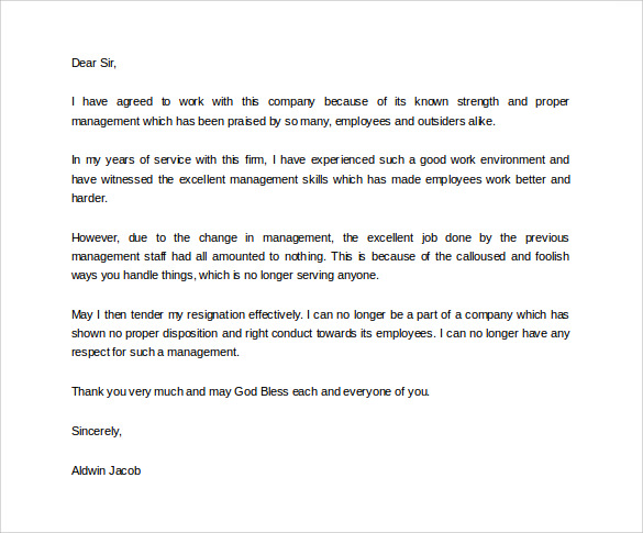 job you thank quitting letter Word 40 in Resignation Formal Templates  PDF  FREE Letters