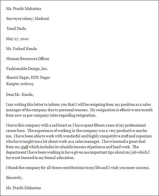 professional resignation letter format03