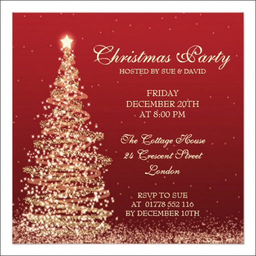 12 Printable Christmas Invitation Templates Sample Templates