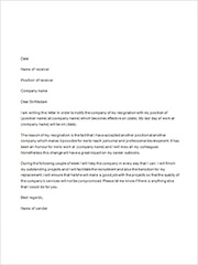 Resignation Letters 35 Download Free Documents In Word