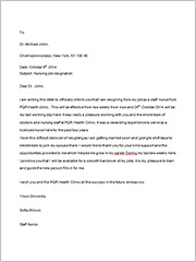 nursing job resignation letter4