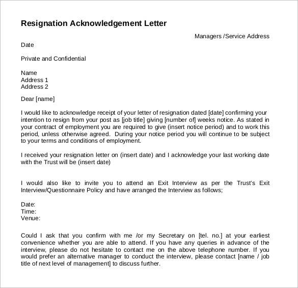 FREE 47 Formal Resignation Letters Templates In PDF MS Word Pages 