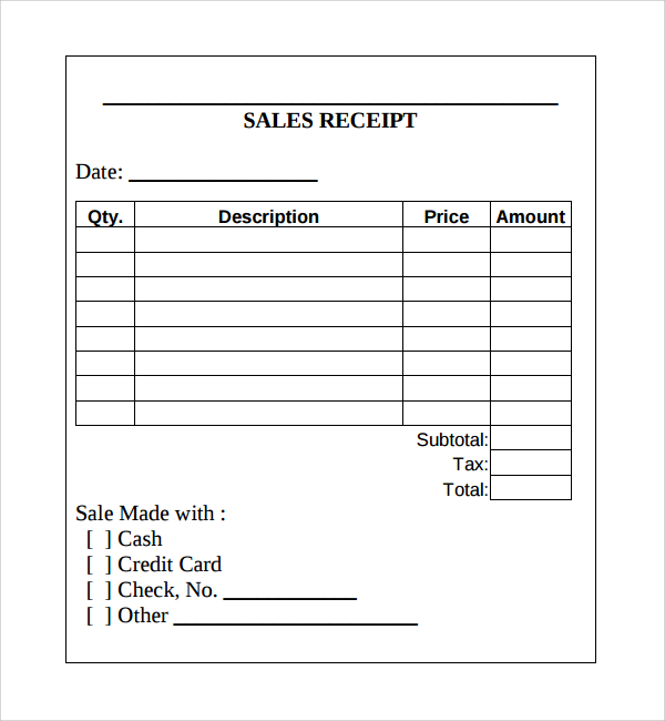 29 cash receipt templates sample templates