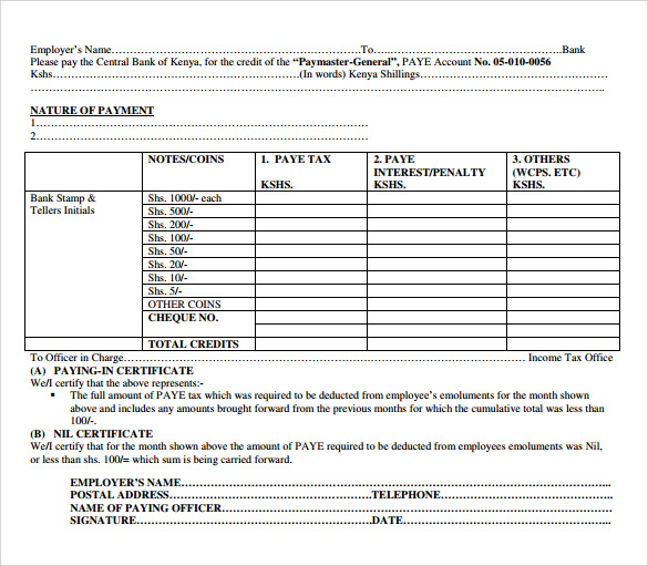 free payment receipt template