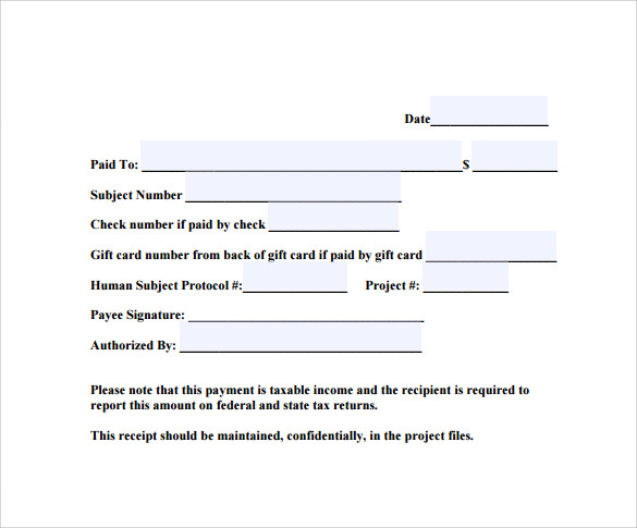 payment receipt template pdf