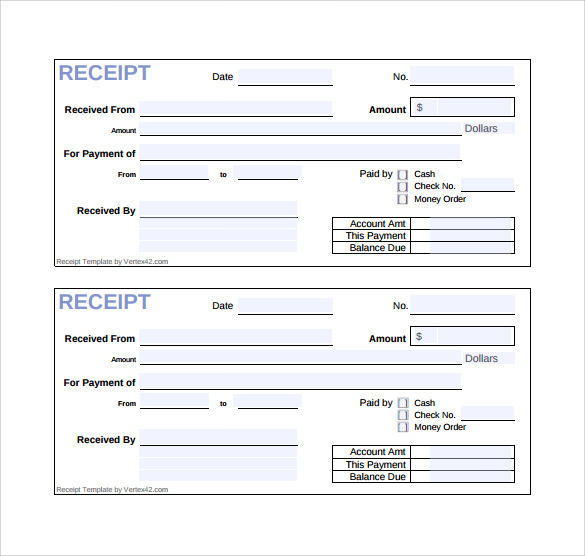 free 30 cash receipt templates in google docs google sheets excel