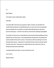 love letter for ex husband