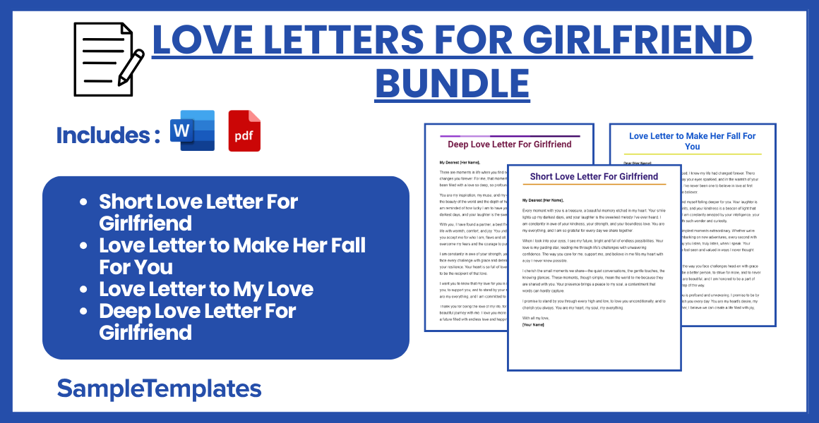 love letters for girlfriend bundle