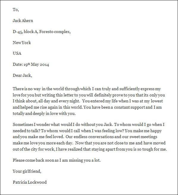 dear boyfriend love letter