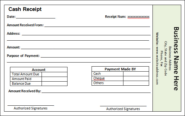 FREE 26 Payment Receipt Samples PDF Word Excel Pages