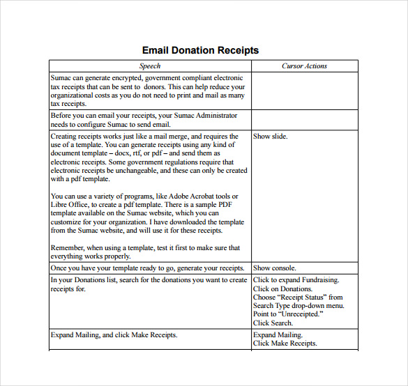 email donation receipt pdf template free download 