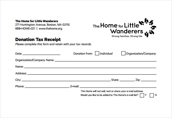 free donation tax receipt pdf template download 