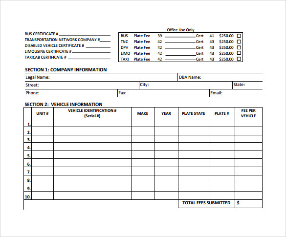 taxi bookkeeping template