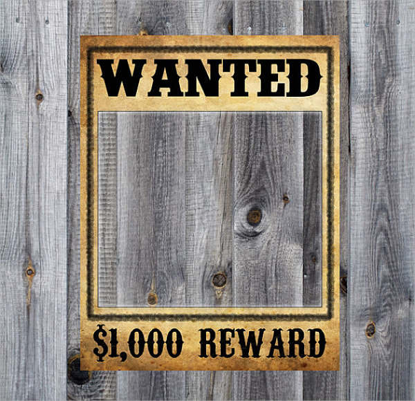 simple wanted poster template 