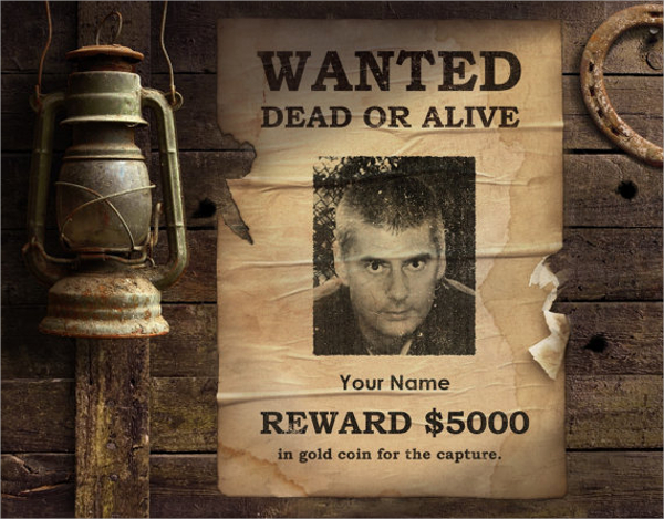 digital wanted poster template