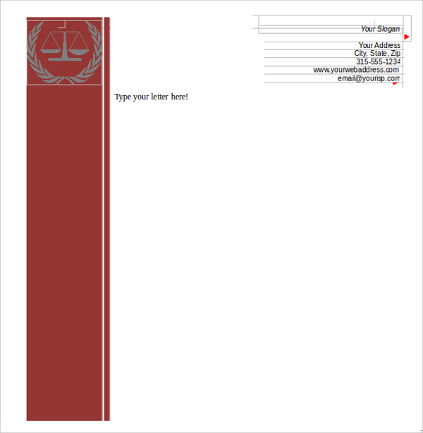 create letterhead template