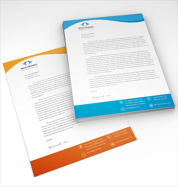 corporate letterhead design free download