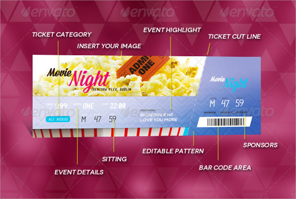 Free Event Ticket Template For Mac