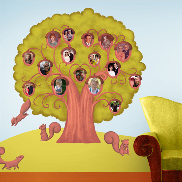 family tree wall sticker