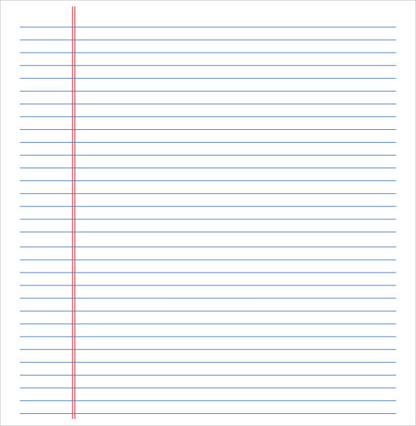 Free Lined Paper Template